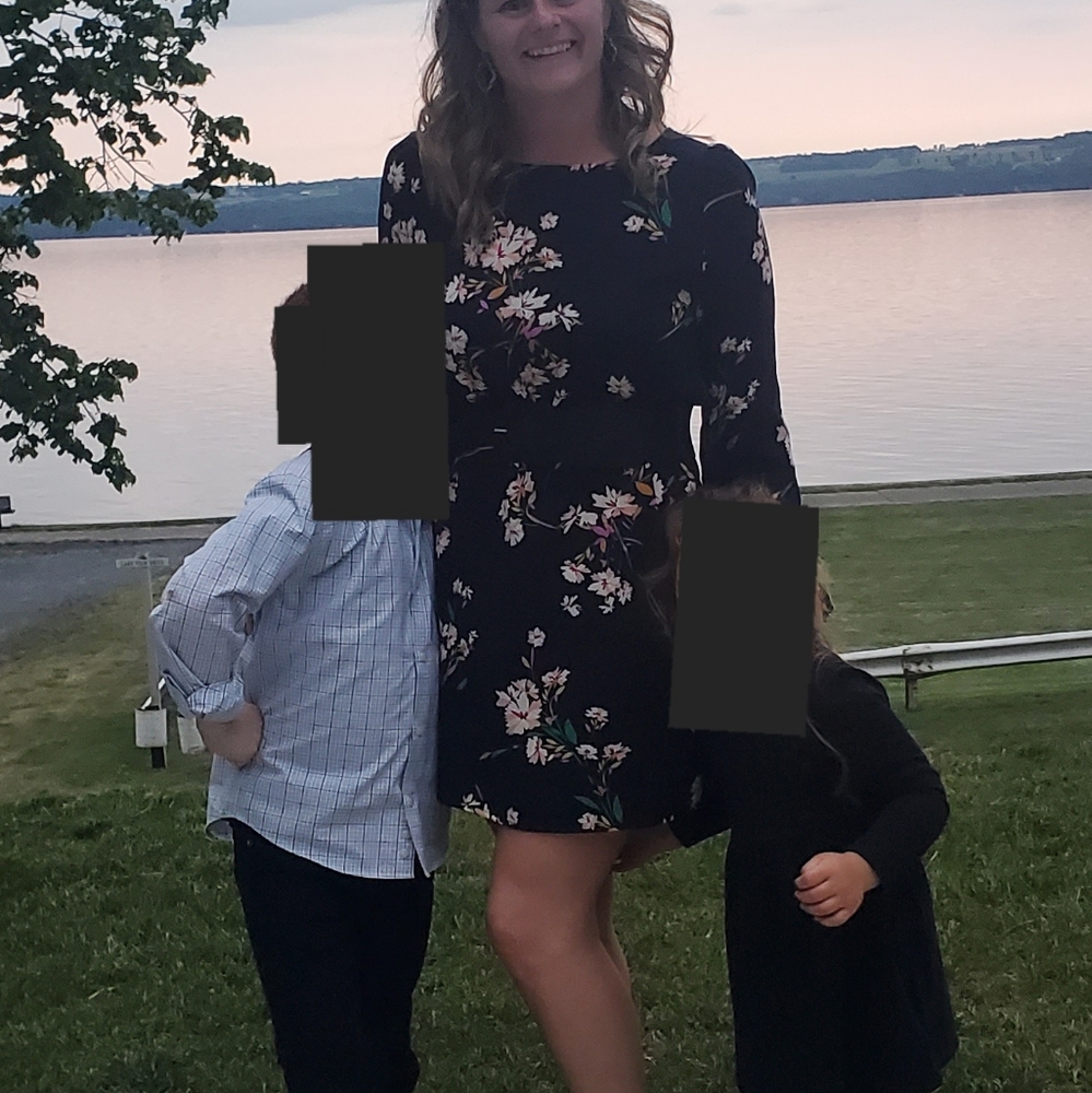 Lulus M floral dress black - Picture 5 of 5